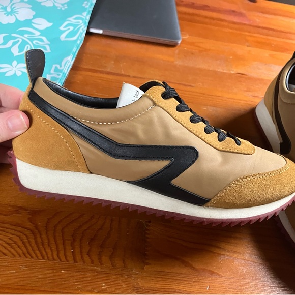 rag & bone retro running shoes in mustard black and tan EU Size 38 - Picture 4 of 15